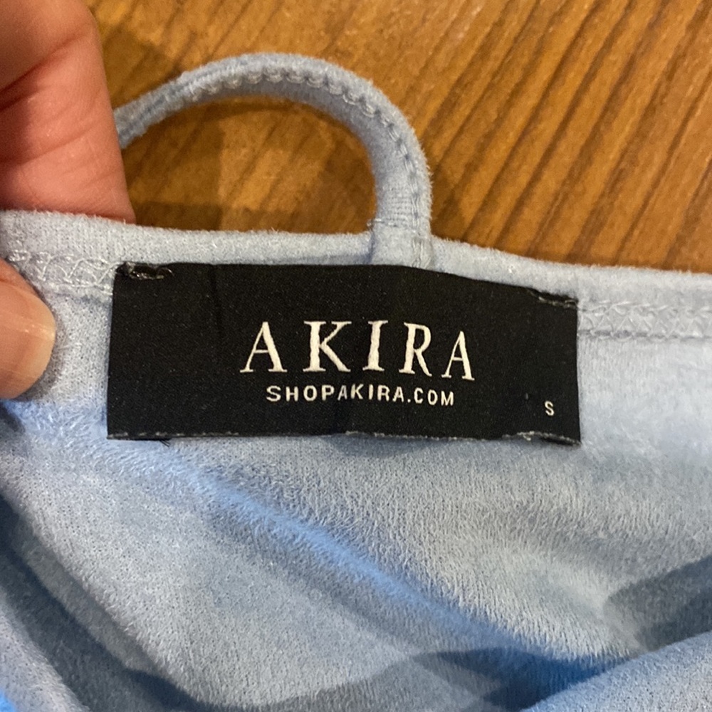 Ice Blue AKIRA sexy dress - Picture 4 of 6